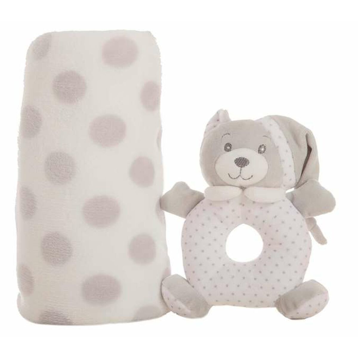 Baby blanket Rattle Grey 100 x 75 cm-1