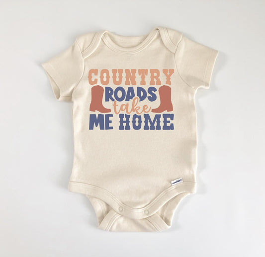 Country Roads - Baby Boy Girl Clothes Infant Bodysuit Funny Cute Newborn-0
