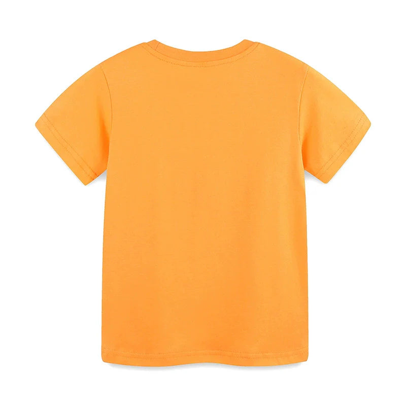 Summer Boys’ Bird Cartoon Pattern T-shirt in European and American Style-1
