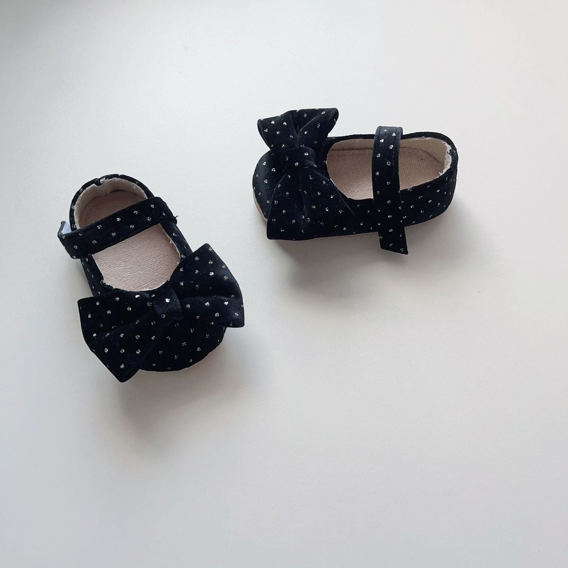 Autumn Baby Girl Vintage Design Dots Pattern Toddler Soft-Sole Anti-slip Walking Shoes-2